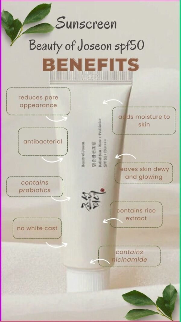 Beauty of Joseon Relief Sun Rice For All Skin Type + Probiotic Spf50+ 50Ml
