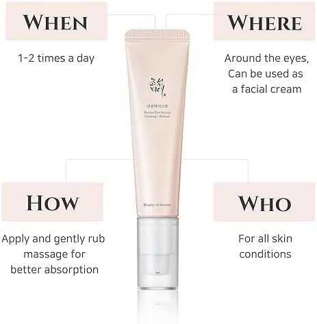 Beauty of Joseon Revive Eye Serum with Ginseng and Retinal - Anti-Aging and Brightening Eye Treatment - 30ml