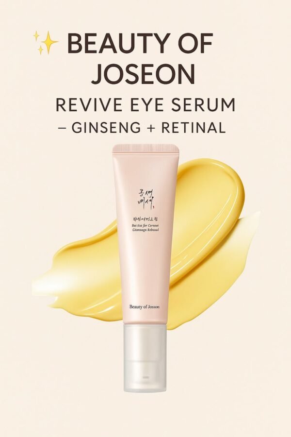 Beauty of Joseon Revive Eye Serum with Ginseng and Retinal - Anti-Aging and Brightening Eye Treatment - 30ml