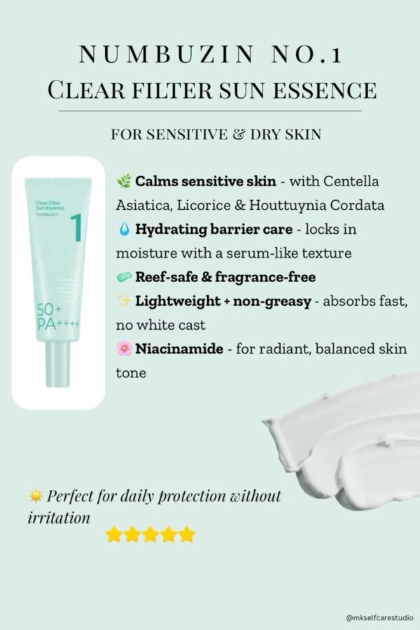 Numbuzin No.1 Clear Filter Sun Essence 50Ml