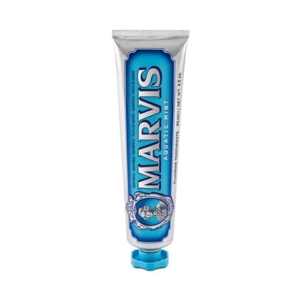 MARVIS Aquatic Mint Toothpaste Intense Freshness, Plaque Removal, Sparkling White Smile 85ml