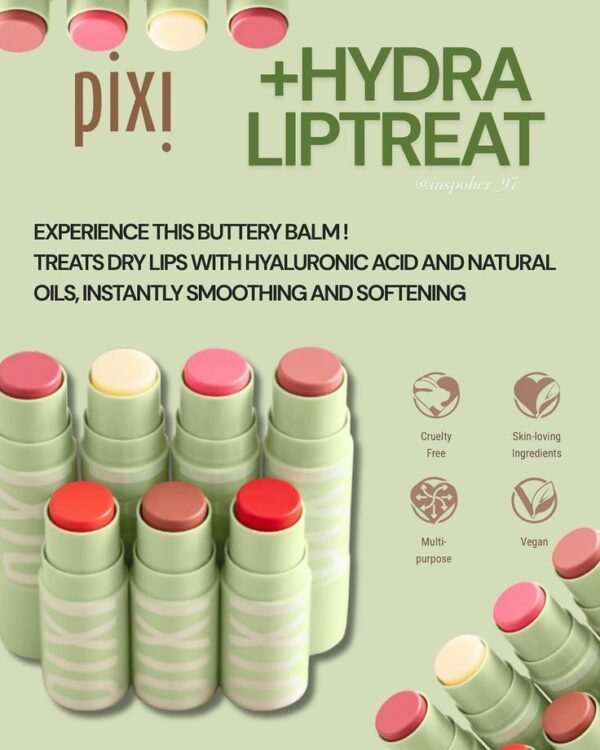 Pixi Hydra Lip Treat - Nectar || Scarlet || Clear || Poppy || Peach-y