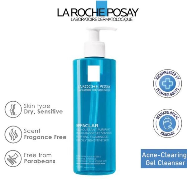 LA ROCHE-POSAY Effaclar Foaming Cleansing Gel For Oily And Acne Prone Skin 200ml || 400ml