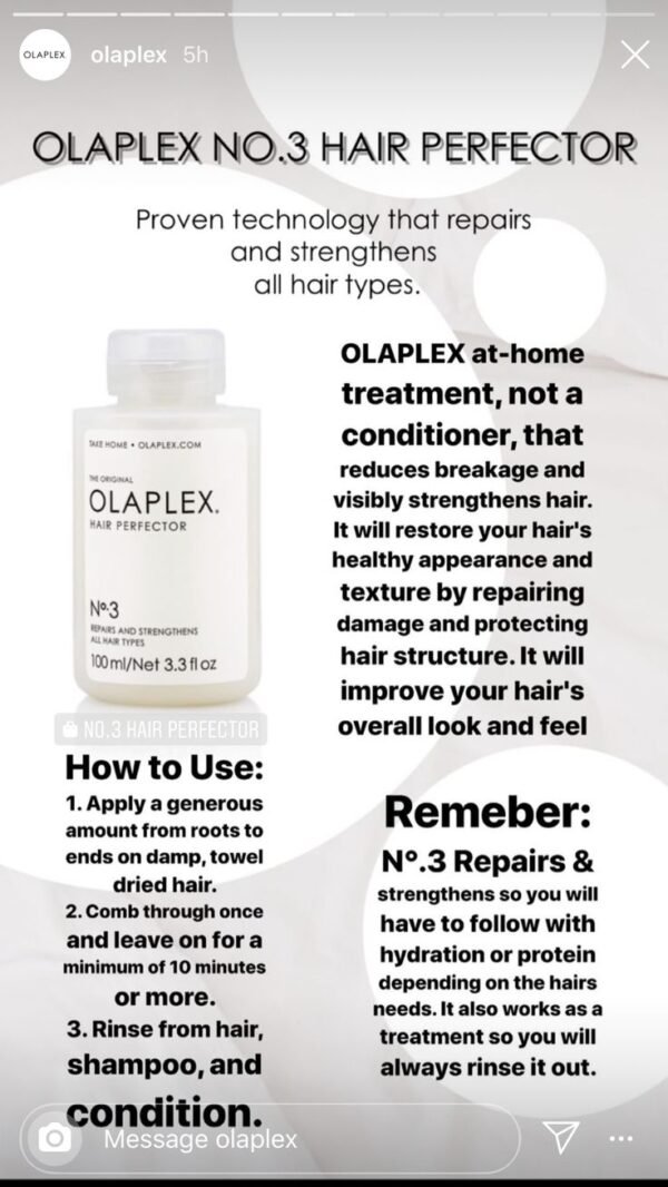 Olaplex No. 3 Hair Perfector Repairing Treatment 100ml